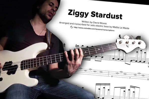 Bass Transcription: Mattia La Maida’s Solo Bass Arrangement on David Bowie’s “Ziggy Stardust”