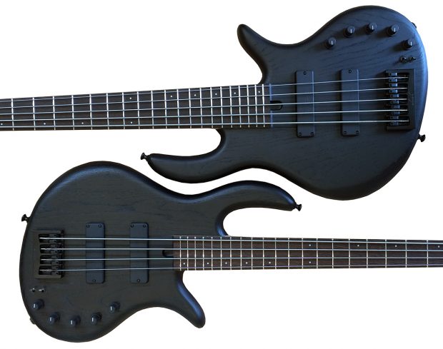 Elrick Bass Guitars Satin Black Matte Expat e-volution Basses
