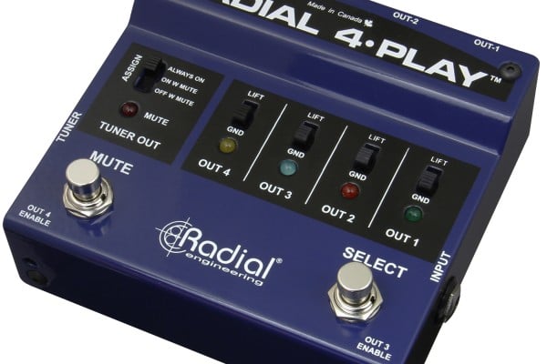 Radial Engineering Announces the 4-Play Direct Box