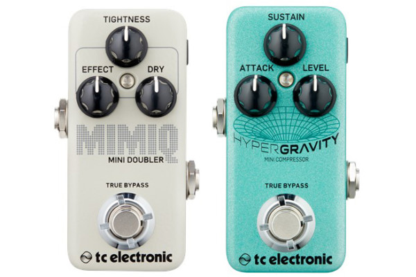 TC Electronic Introduces the HyperGravity Mini Compressor and Mimiq Mini Doubler Pedals