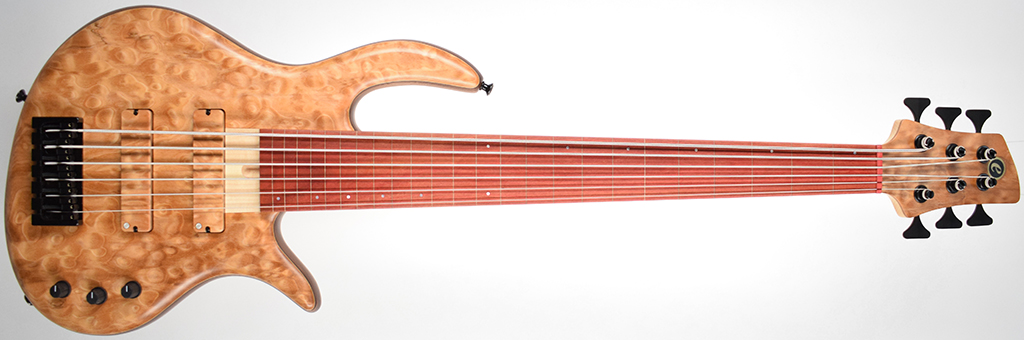 Elrick Bass Guitars Gold Standard Steve Lawson Custom Fretless Bass