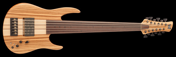 Fodera Zebrawood AJ Contrabass Shape 12 Elite Bass