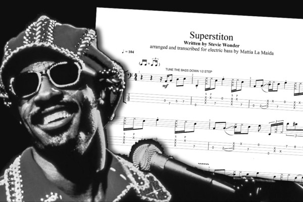 Bass Transcription: Mattia La Maida’s Solo Bass Arrangement of Stevie Wonder’s “Superstition”