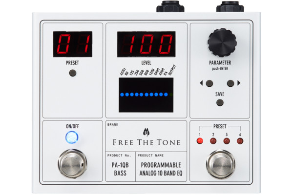Free The Tone Announces the PA-1QB Programmable 10-Band EQ Pedal