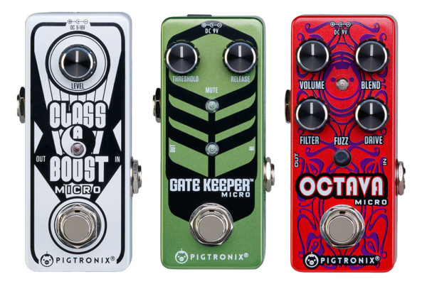 Pigtronix Introduces Trio of Micro Pedals