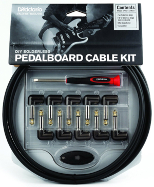 D'Addario DIY Solderless Pedalboard Audio Cable Kit with Mini Plug