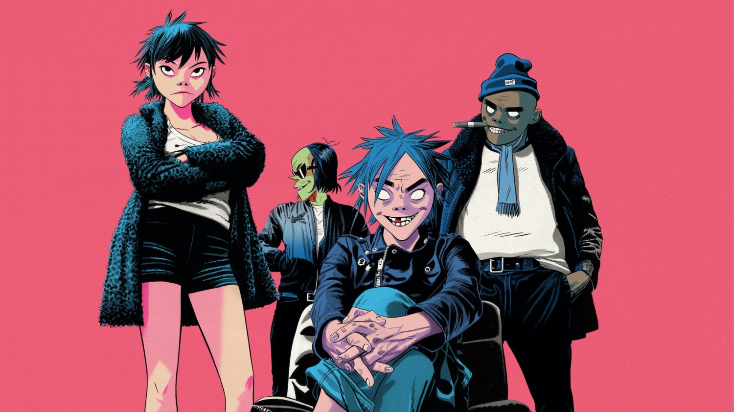 The Gorillaz with Ace