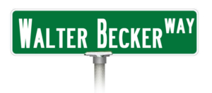 Walter Becker Way Sign