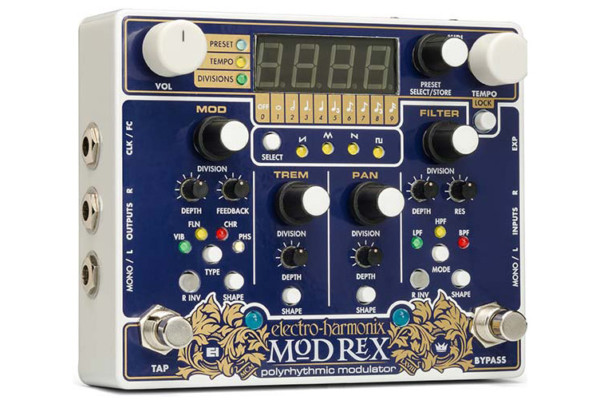 Electro-Harmonix Announces the Mod Rex Polyrhythmic Modulator Pedal