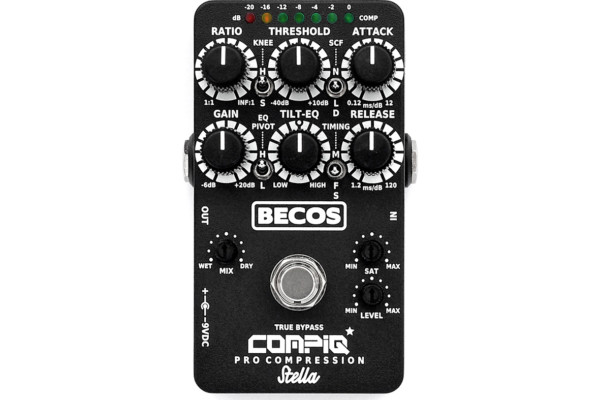 BecosFX Introduces the CompIQ PRO Stella Compressor Pedal