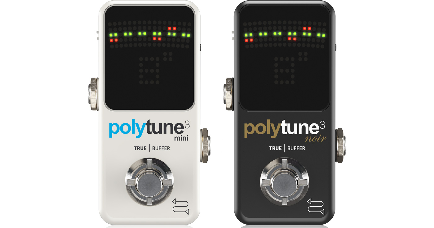 TC Electronic Announces PolyTune 3 Mini and Noir Tuners – No Treble