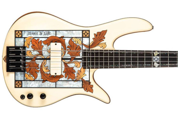 Fodera Unveils Masterbuilt Gothic Stained Glass Bass