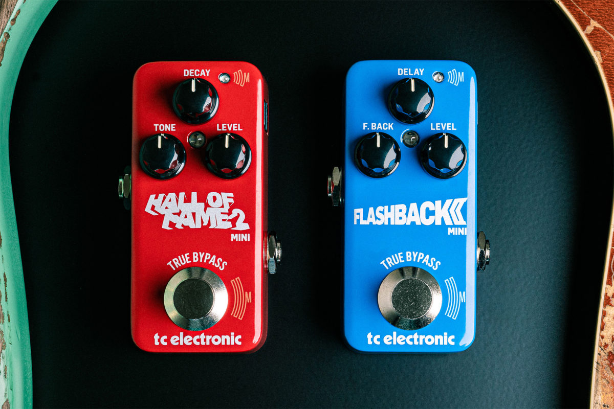 TC Electronic Flashback 2 Mini Delay and Hall of Fame 2 Mini Reverb Pedals