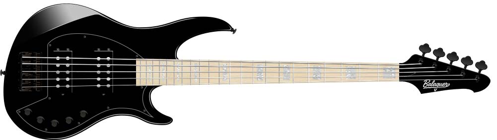 Balaguer Guitars Monoceros Bass Flat Black