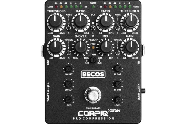 BecosFX Announces the CompIQ Twain Pro Compressor Pedal