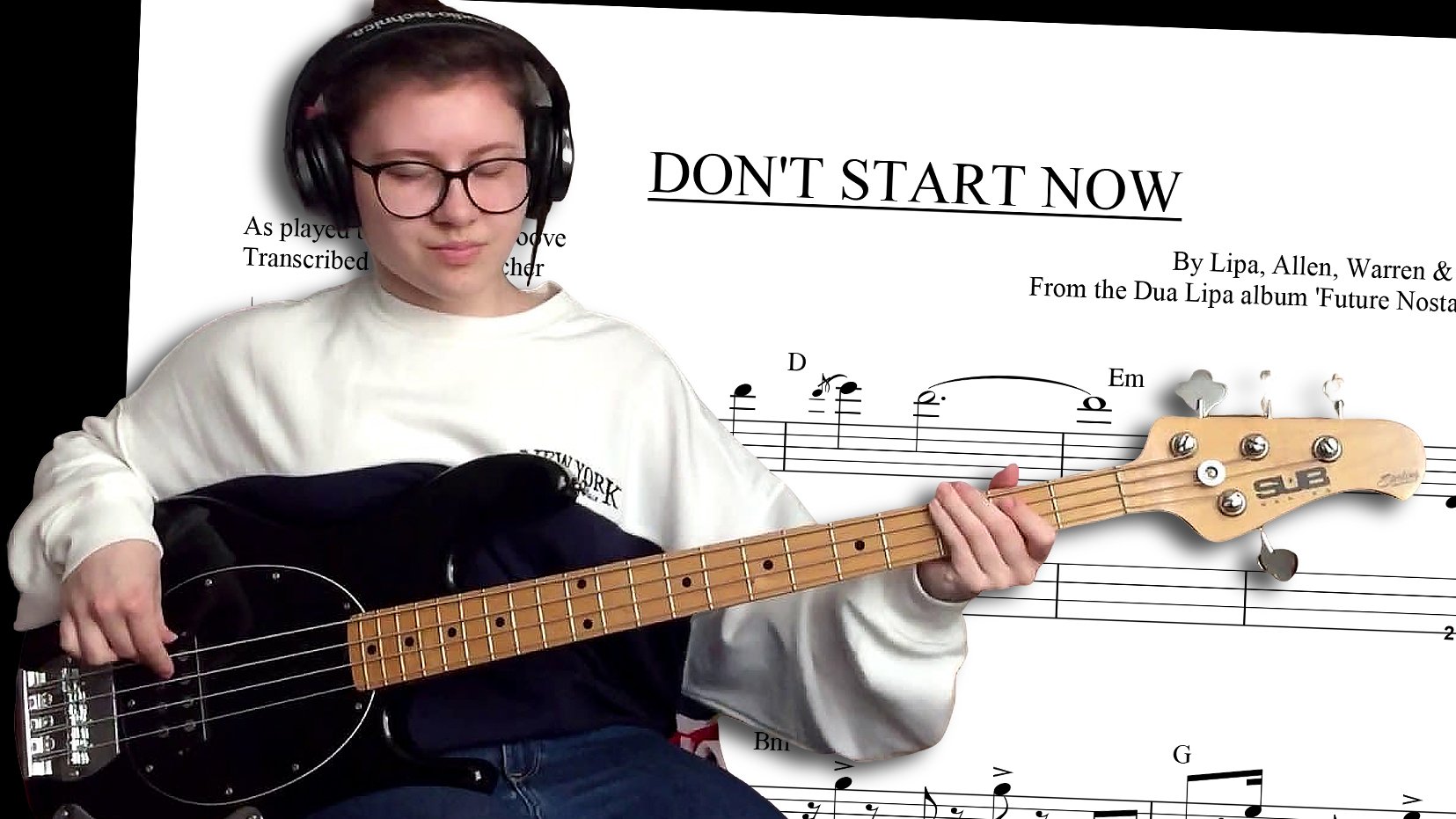 Bass Transcription: "Don’t Start Now" by Dua Lipa, As Played By J...