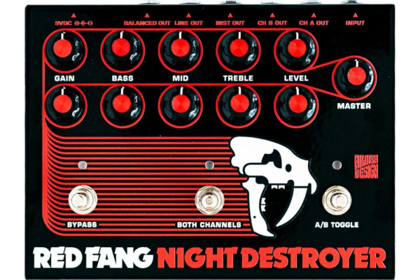 Hilbish Design Introduces Sunn-Inspired Red Fang Night Destroyer Preamp Pedal