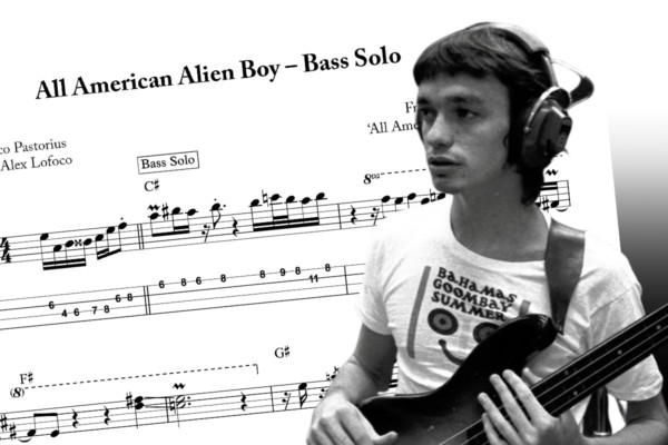 Bass Transcription: Jaco Pastorius’s Solo on “All American Alien Boy”