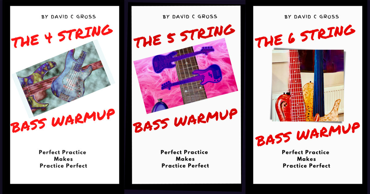 David Gross: Four, Five, and Six-String Bass Warm Up Books