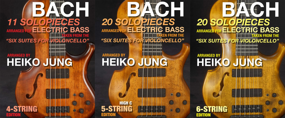 Heiko Jung's "Solo Pieces Arranged for Electric Bass" Books