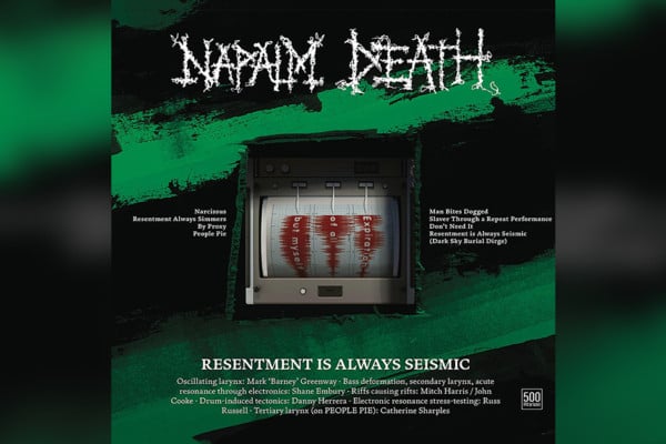 Napalm Death Releases “Resentment is Always Seismic” EP