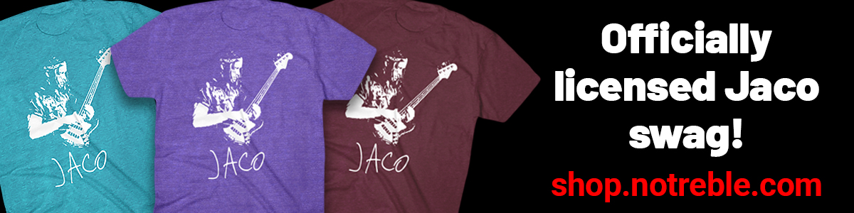 Officially licensed Jaco Pastorius Swag!