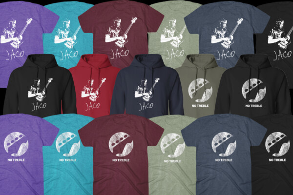 Announcing the New No Treble Shop and Official Jaco Pastorius Swag