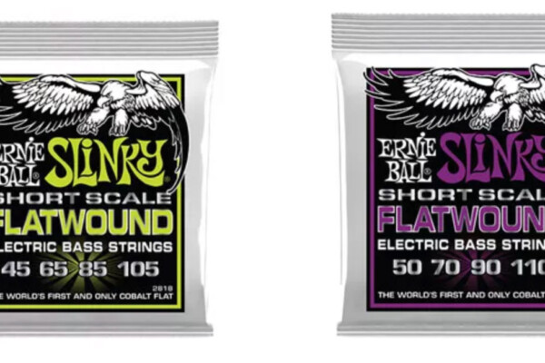 Ernie Ball Adds Short Scale Gauges to Slinky Flatwound Strings