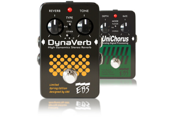 EBS Announces the DynaVerb Limited Spring Edition Pedal and Relaunches the UniChorus Pedal