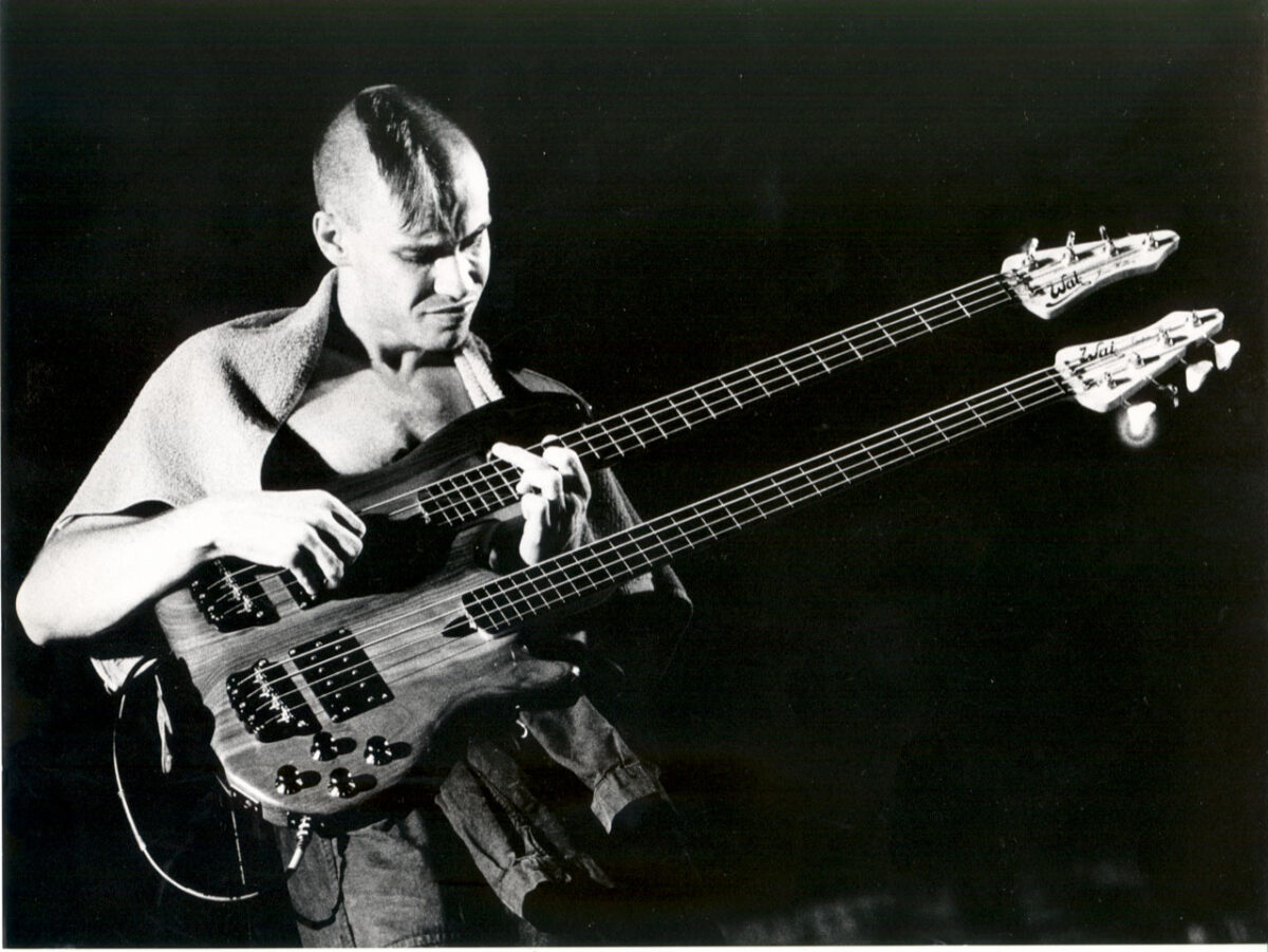 Jonas Hellborg with Double Neck Wal Bass