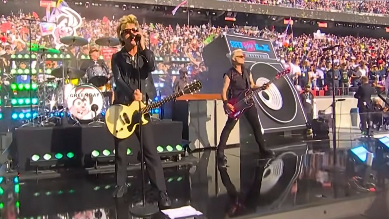Green Day Kick Off Super Bowl LX With ‘American Idiot’ Era Medley