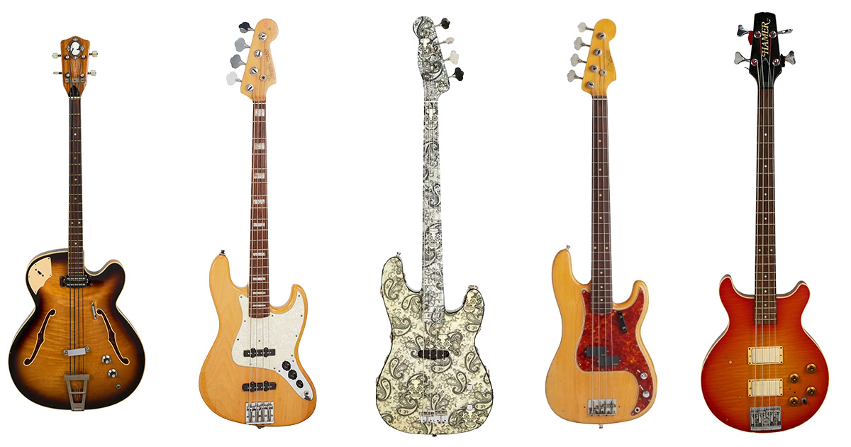 Adam Clayton, John McVie  Dusty Hill Basses Hit the Auction Block